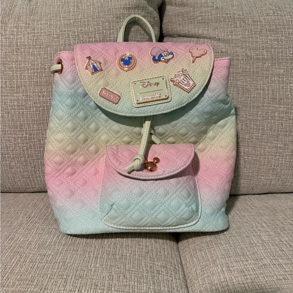 Loungefly Pastel Quilted Backpack - Picture 3 of 3